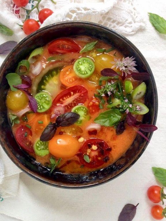 Cucumber and Tomato Gazpacho