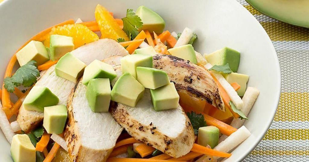 Cumin Garlic Marinated Chicken Salad