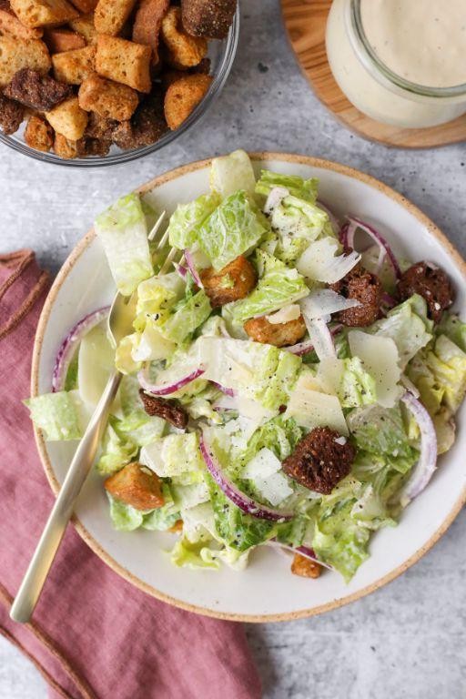 Curdled Milk Caesar Salad Dressing