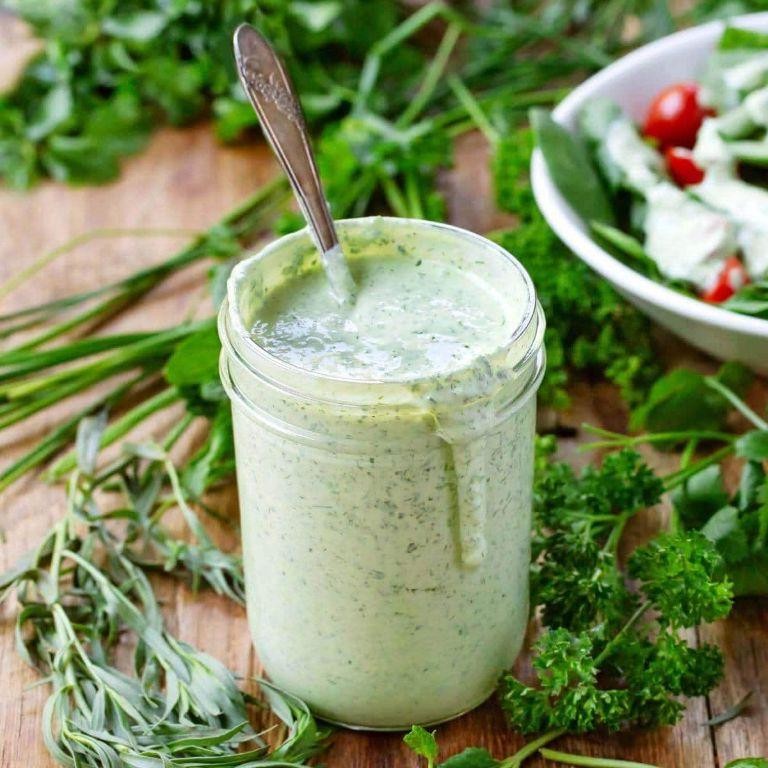 Curdled Milk and Herb Dressing