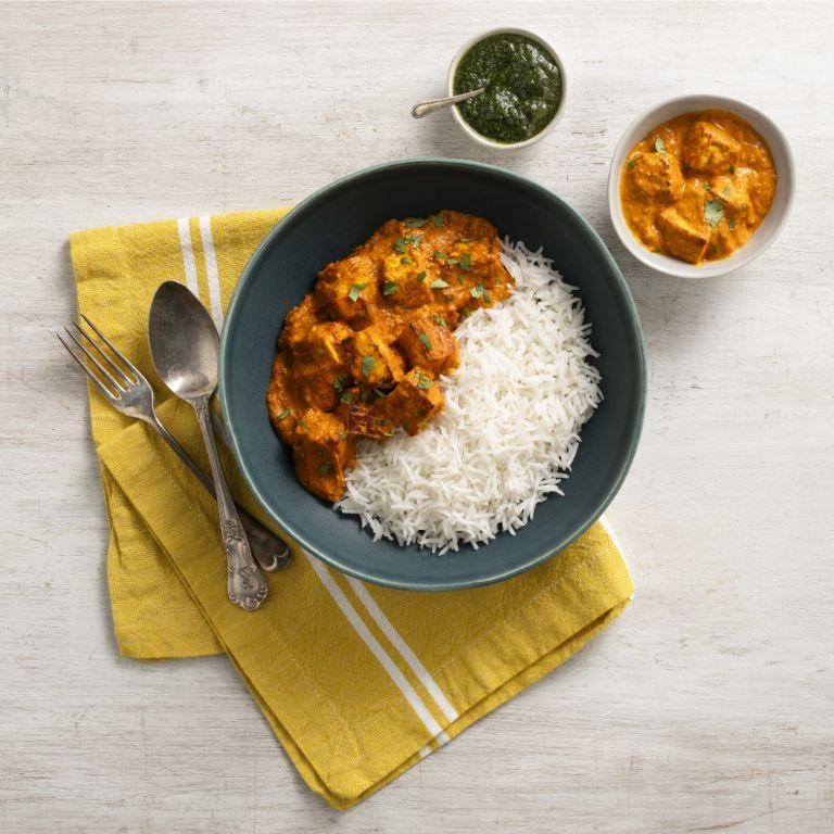 Curried Basmati Rice with Paneer