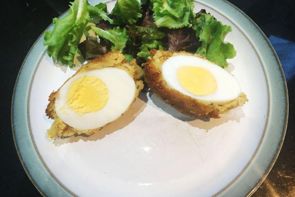 Curried Lentil Scotch Eggs
