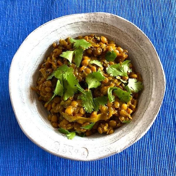 Curried Lentil and Cabbage