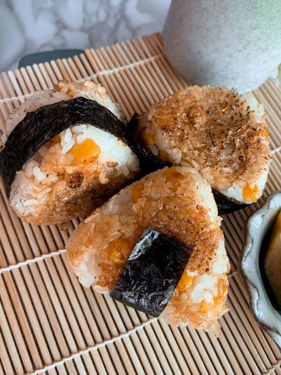 Curry Potato and Corn Onigiri