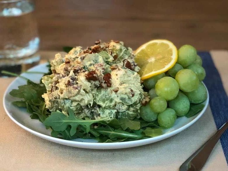 Curry Turkey Salad with Grapes