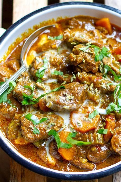 Curry-Rubbed Lamb Shoulder Chops with Coconut Cream