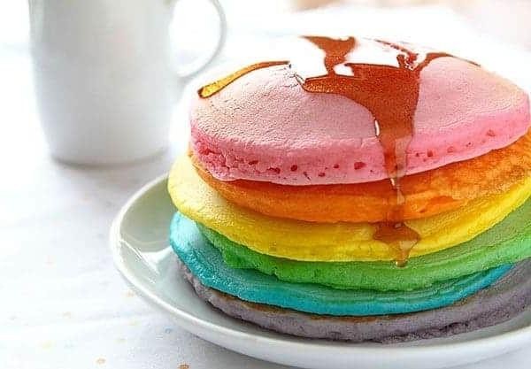 DIY Rainbow Pancakes