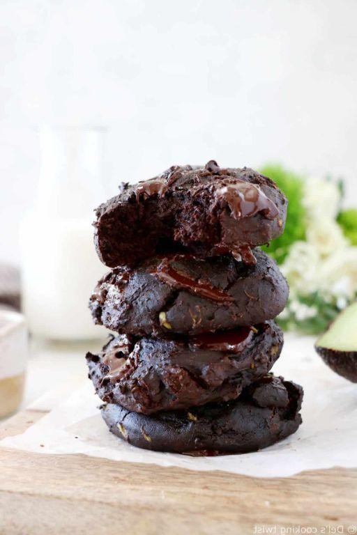 Dark Chocolate Avocado Cookies