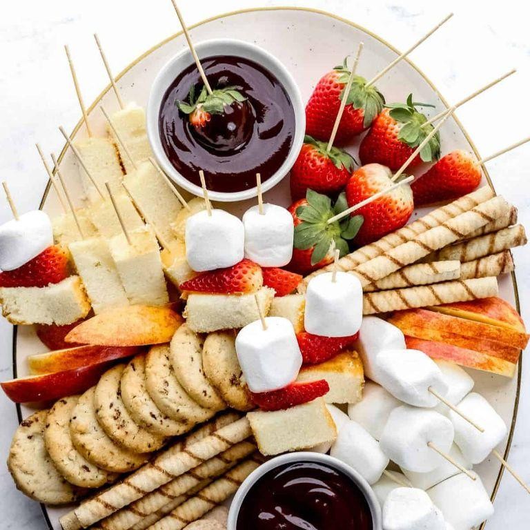 Dark Chocolate Fondue with Dippables