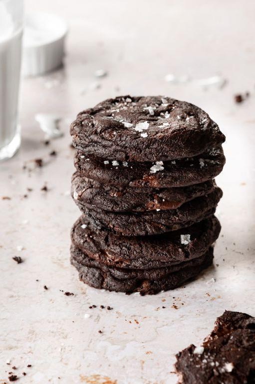 Dark Chocolate Sea Salt Cookies