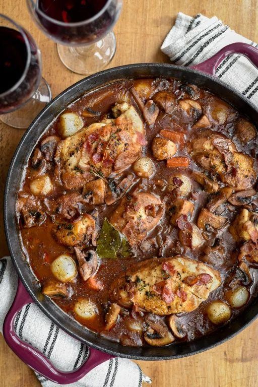 Decadent Coq au Vin with a French Flair