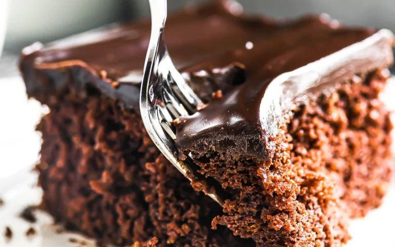 Decadent Dark Chocolate Sheet Cake with Ganache