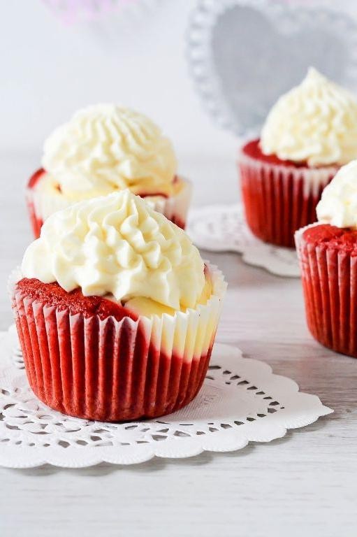 Decadent Red Velvet Cheesecake Cupcakes