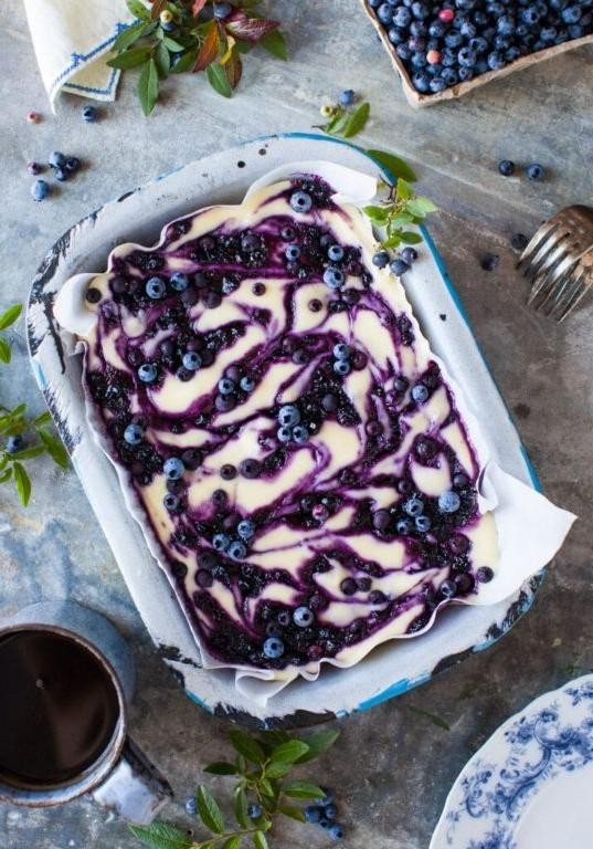 Decadent Wild Blueberry Cheesecake
