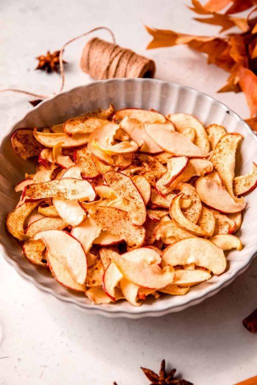 Dehydrated Apple Chips with a Hint of Nutmeg