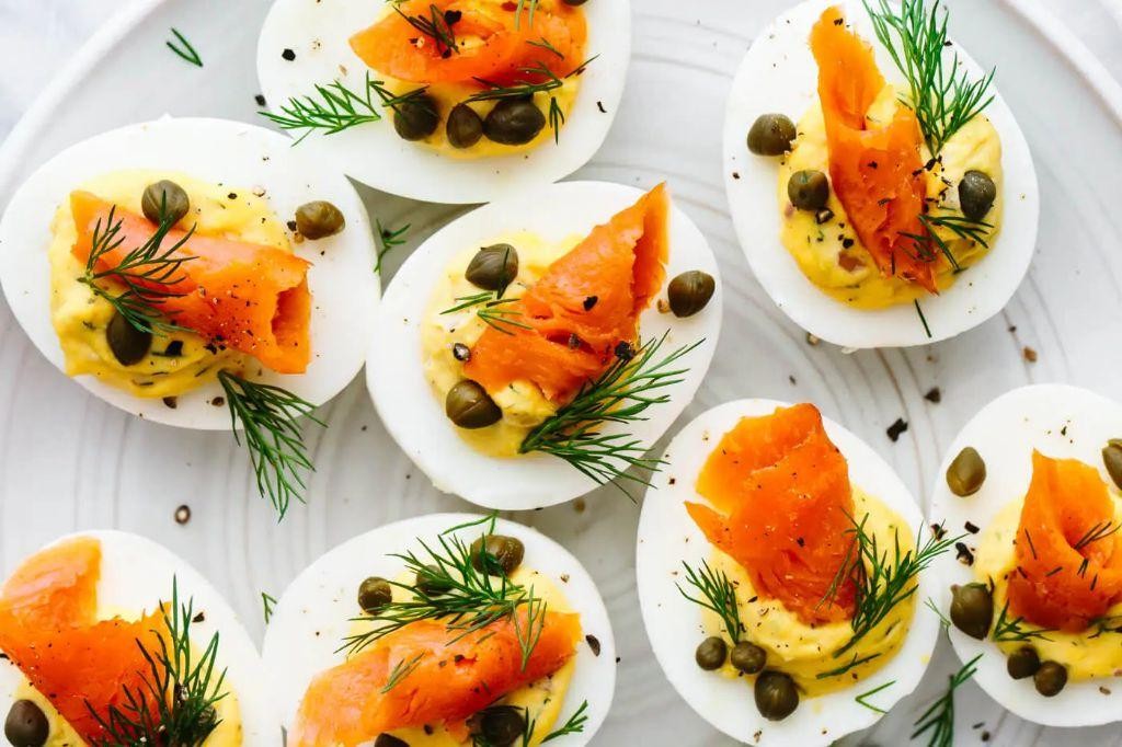 Deviled Eggs with Smoked Salmon
