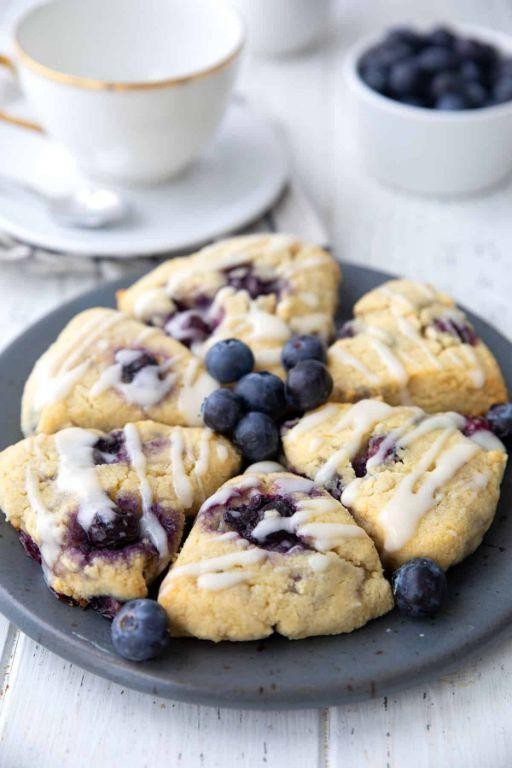 Diabetic-Friendly Blueberry Scones
