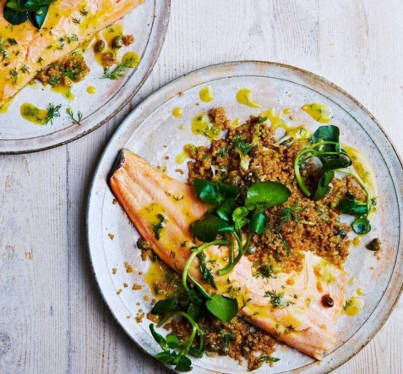 Dijon Mustard Grilled Trout