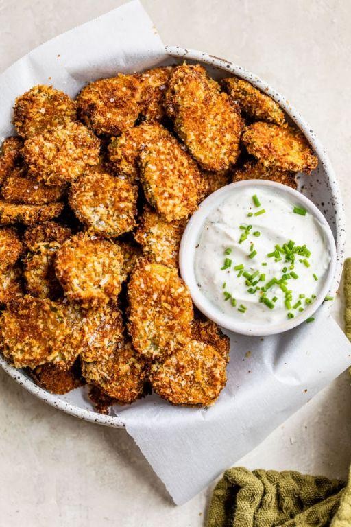 Dill Air Fryer Fried Pickles