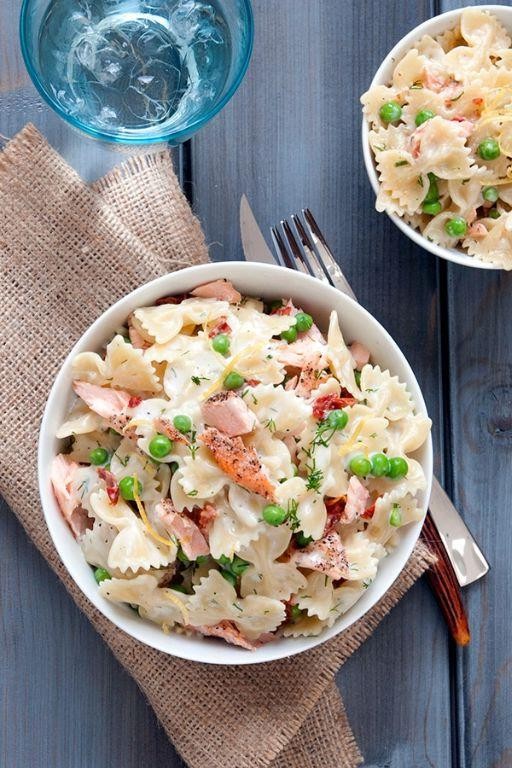 Dill Lemon Zest Salmon Farfalle