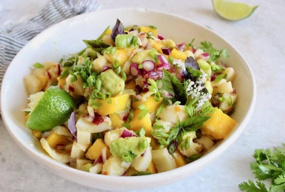 Dogfish Ceviche with Avocado and Mango