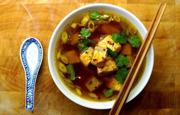 Dogfish Soup with Lemongrass and Ginger