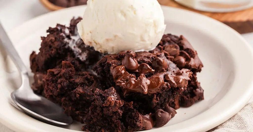 Double Chocolate Fudge Brownie Dump Cake