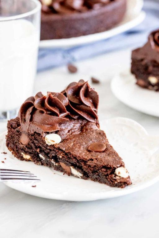 Double Chocolate Fudge Cookie Cake