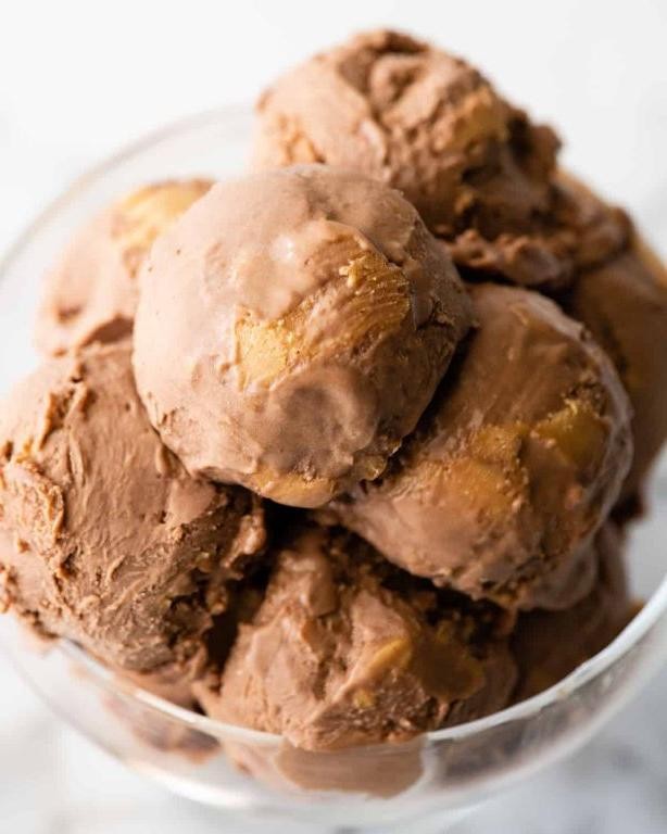 Double Chocolate Peanut Butter Ice Cream