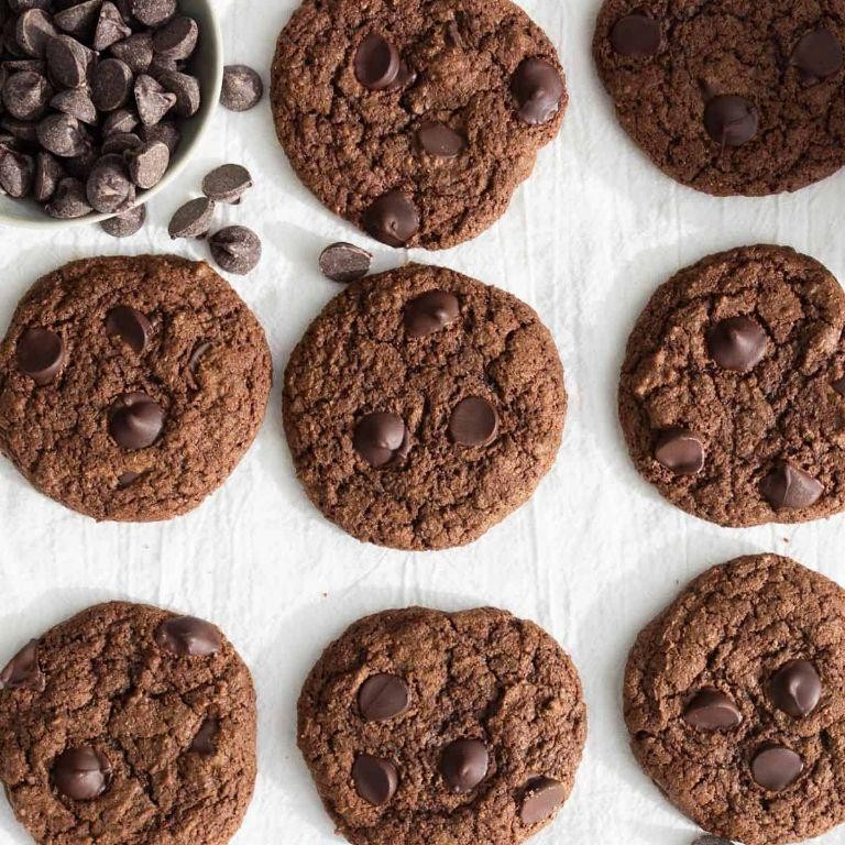 Double Chocolate Whole Wheat Cookies