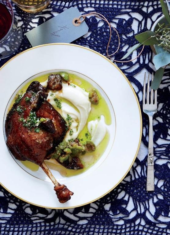 Duck Confit with Espagnole Drizzle