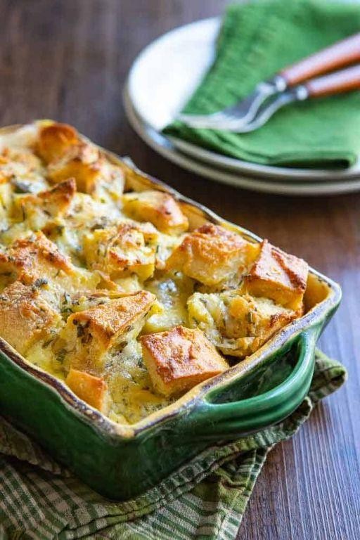 Duck with Savory Bread Pudding