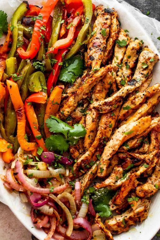 Easy Chicken Fajitas with Peppers