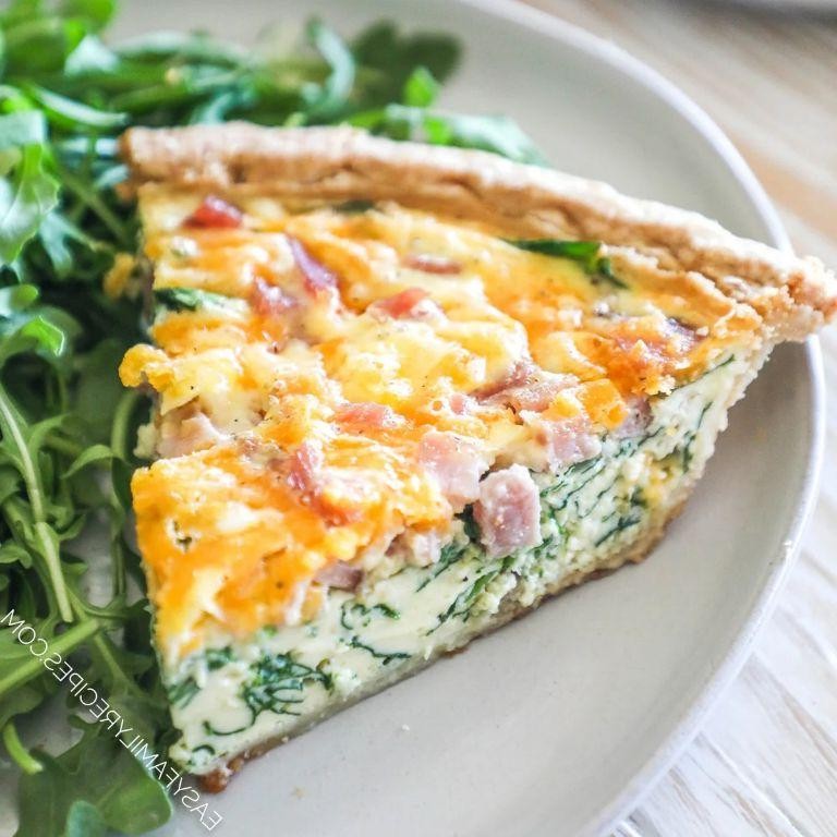 Easy Ham and Spinach Quiche