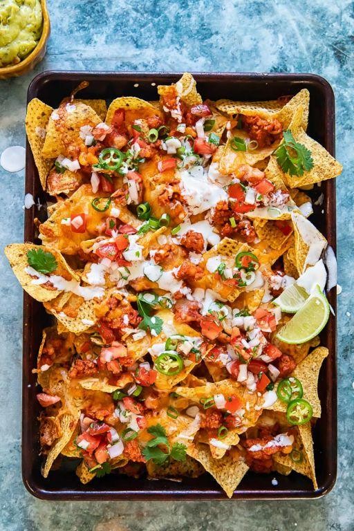 Easy Hominy Nachos Supreme