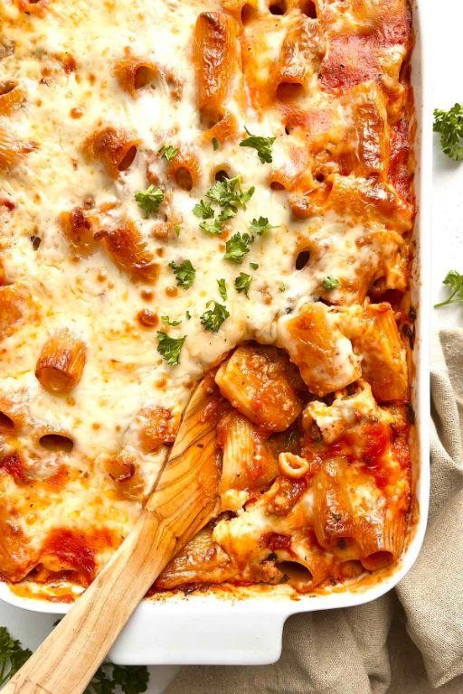 Easy Sausage and Spinach Pasta Bake