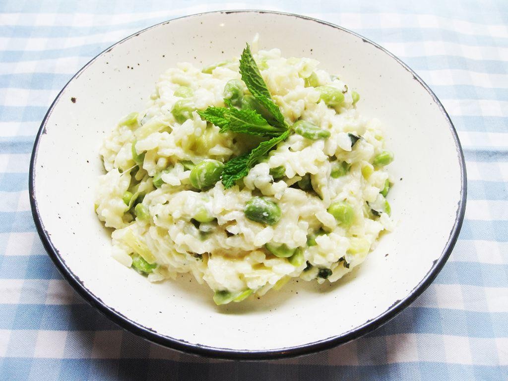 Edamame and Mint Risotto