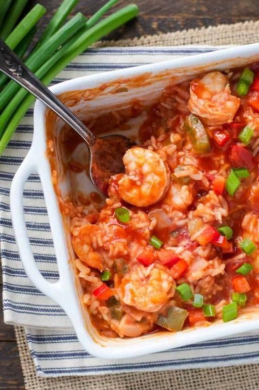 Effortless Dump-and-Bake Cajun Shrimp and Rice