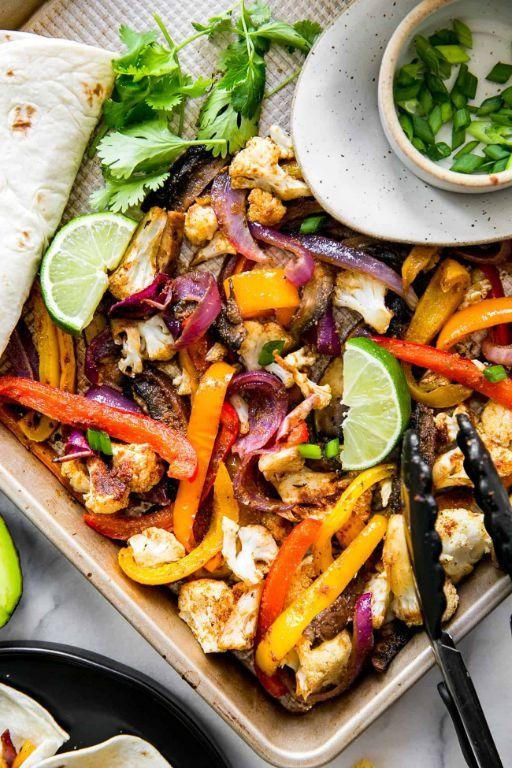 Effortless Sheet Pan Veggie Fajitas
