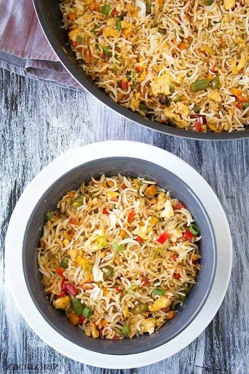 Egg Fried Rice Indian Style