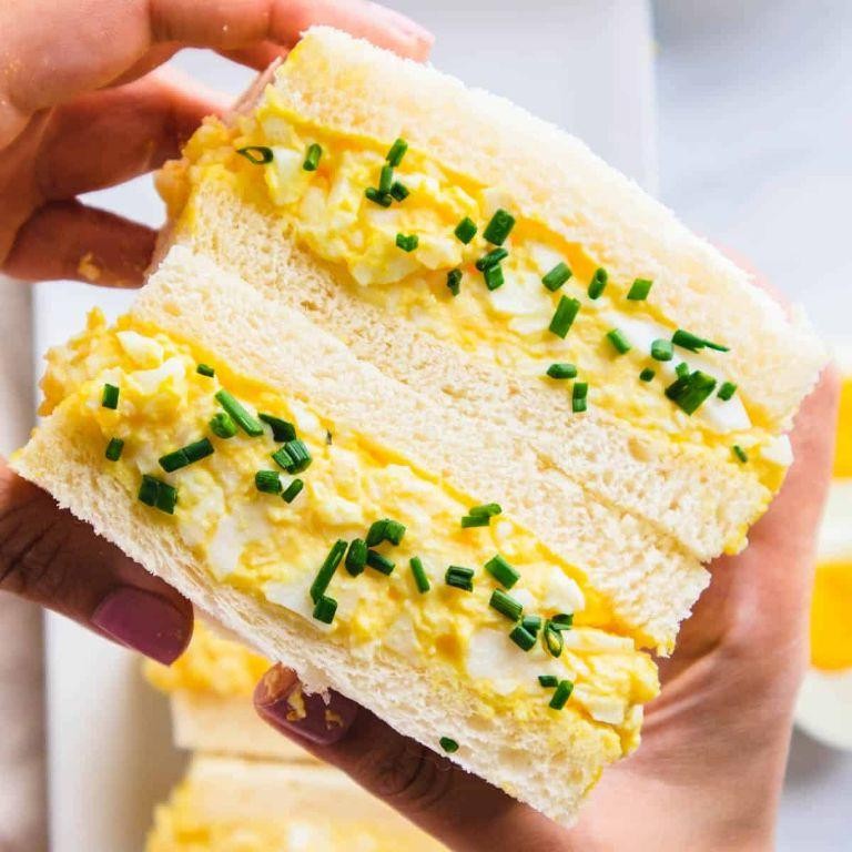 Egg Salad with Japanese Mayo Onigiri