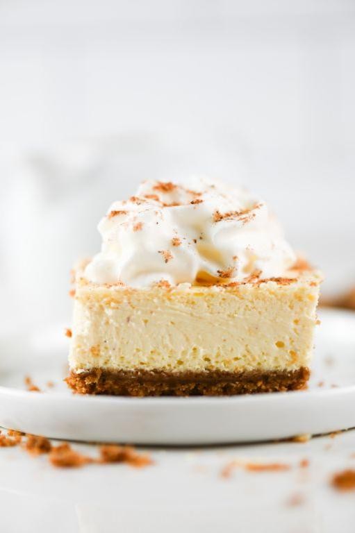 Eggnog Cheesecake Bars