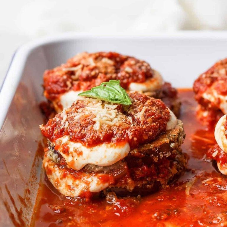 Eggplant Parmesan with Marinara Sauce