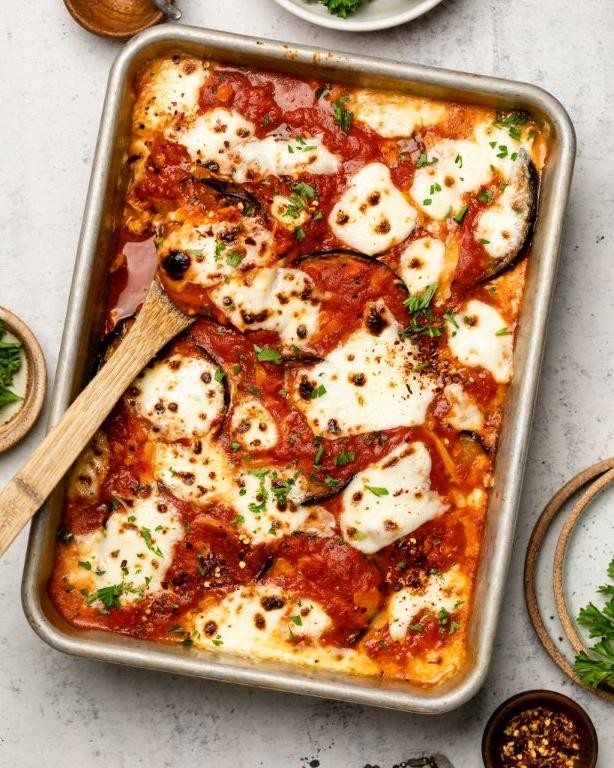 Eggplant Parmesan with Mozzarella