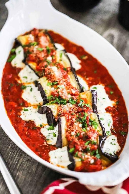 Eggplant Rollatini with Ricotta Cheese