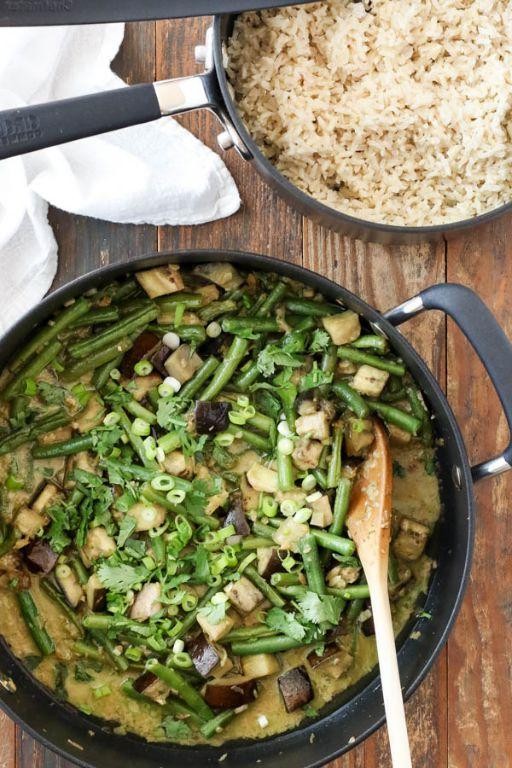 Eggplant and Green Bean Curry