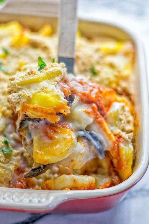 Eggplant and Potato Parmesan Bake