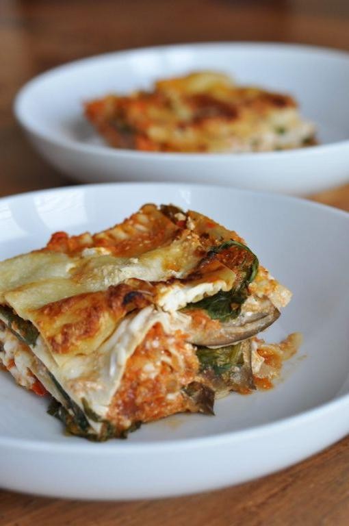 Eggplant and Spinach Lasagna
