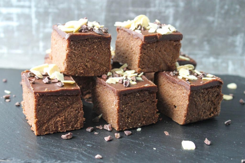Espresso Brownie Bites Drizzled with Coffee Syrup