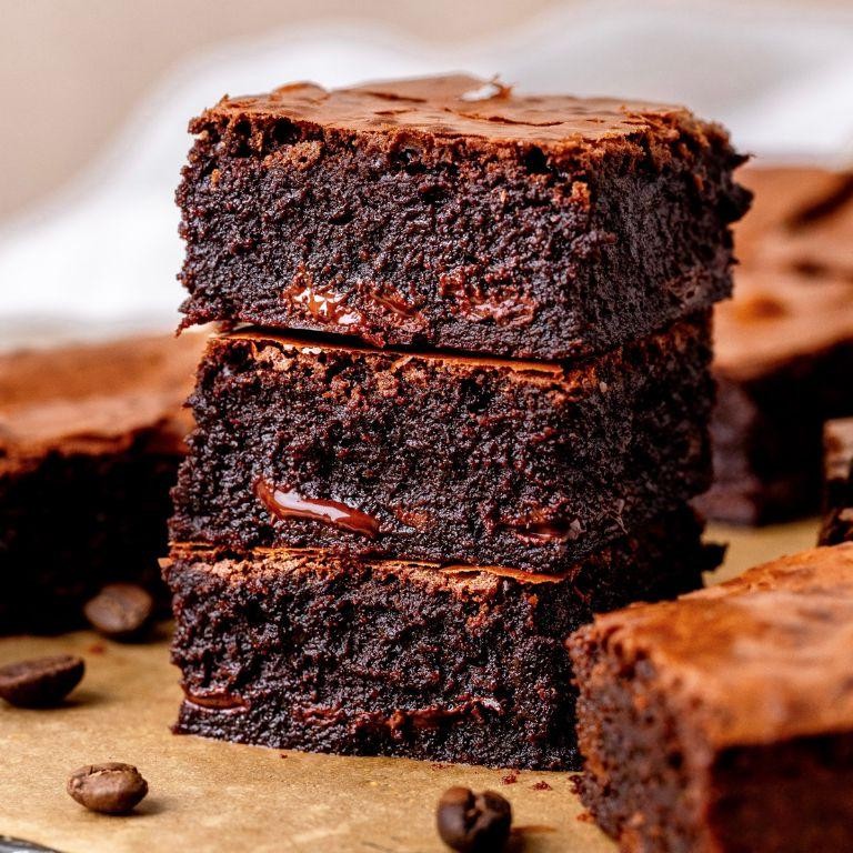 Espresso Walnut Brownie Bars